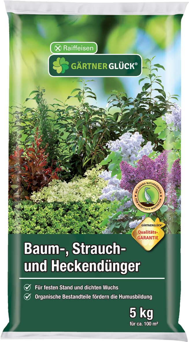 GÄRTNERGLÜCK Baum-, Strauch- und Heckendünger